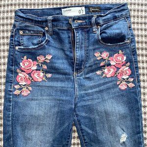 Garage flower Jeans
